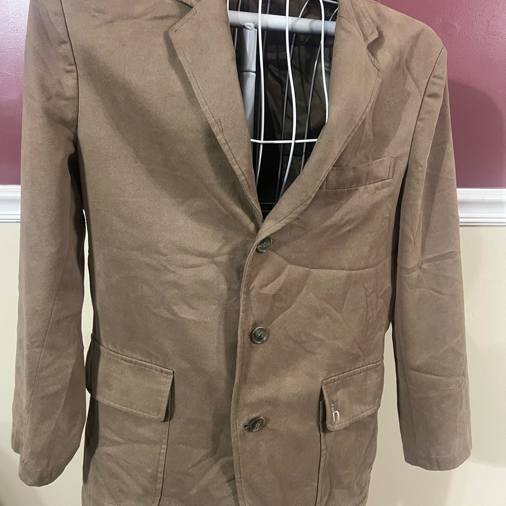 Men's Classic Single-Breasted Brown Blazer